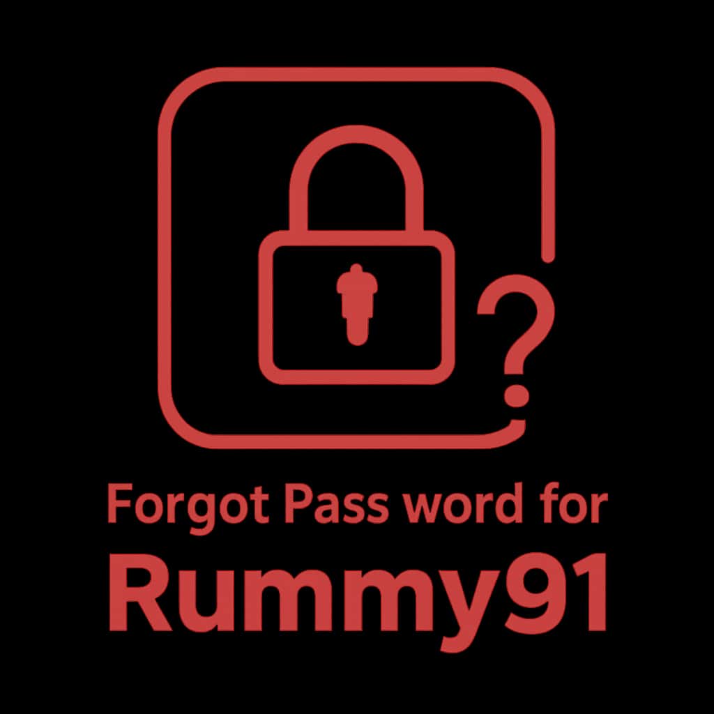 A simple icon illustrating password recovery process for Rummy91.