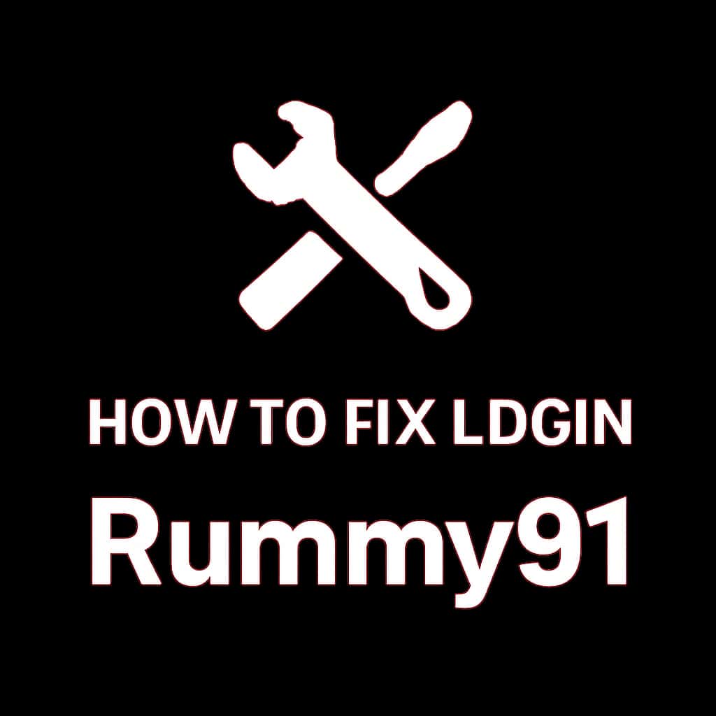 A badge representing help for fixing login issues on Rummy91.