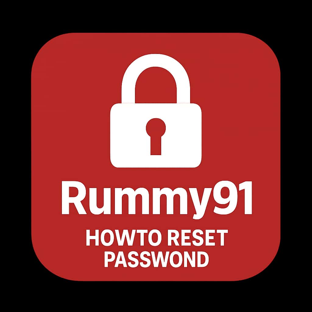 An icon representing the process of resetting a Rummy91 password.