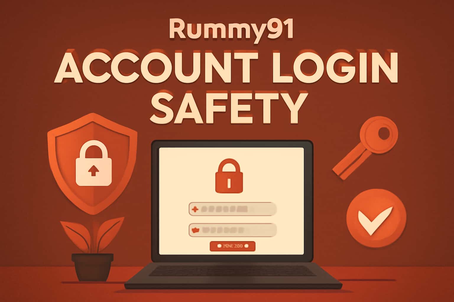 An informative graphic about Rummy91 Account Login Safety with a focus on secure login practices.