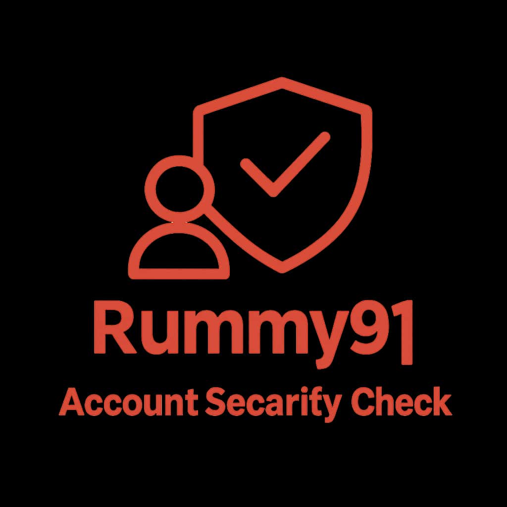A professional badge symbolizing Rummy91 Account Security Check.