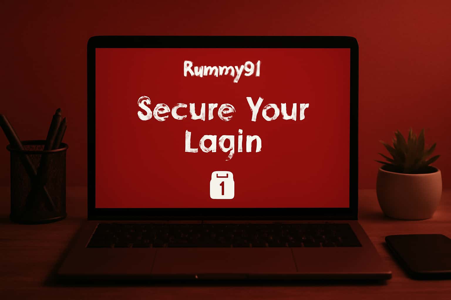 A secure login interface featuring Rummy91 branding.